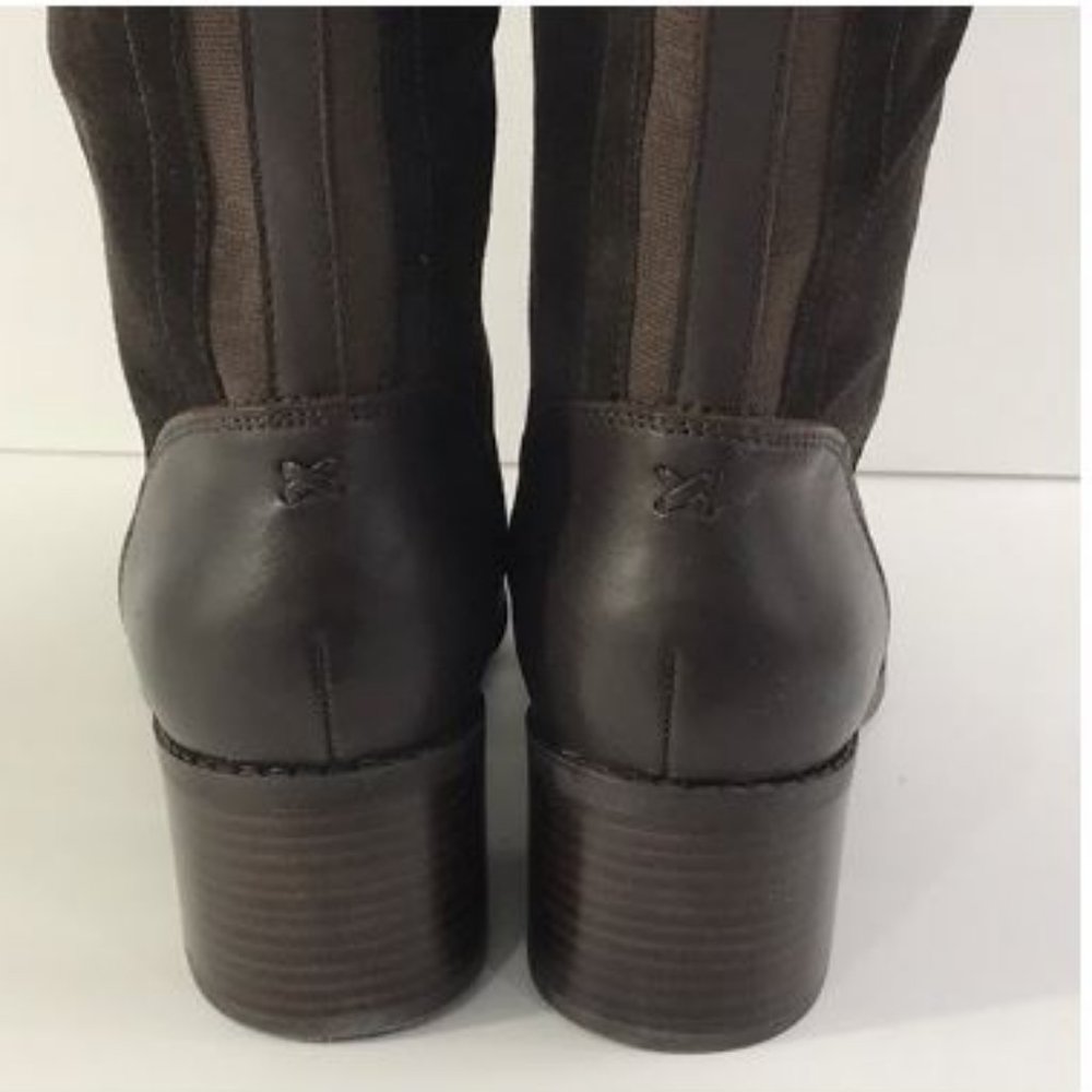 Marc Fisher Wide Calf Leather Tall Shaft Boots - Picture 9 of 11